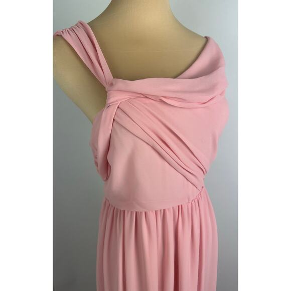 NBD REVOLVE Size Small Pink Kinsley Evening Gown One Shoulder Crepe Formal Glam - Picture 5 of 15